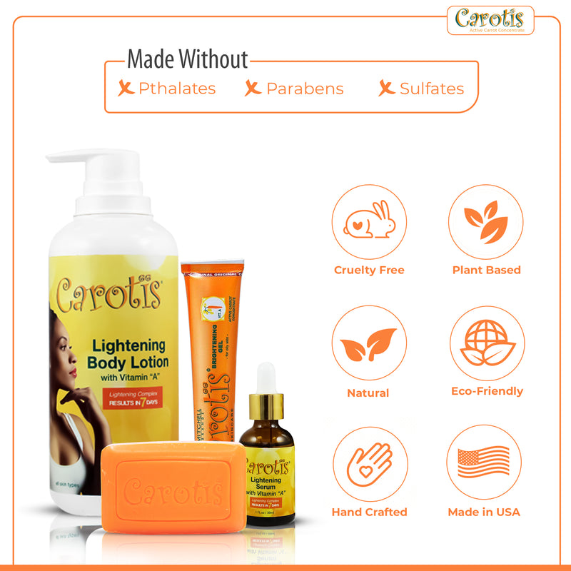 Carotis Bundle Mitchell Brands - Mitchell Brands - Skin Lightening, Skin Brightening, Fade Dark Spots, Shea Butter, Hair Growth Products