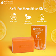 New York Bright & Lovely Lightening Soap with Vitamin C and Hyaluronic Acid - 200g / 7 Oz Mitchell Brands - Mitchell Brands - Skin Lightening, Skin Brightening, Fade Dark Spots, Shea Butter, Hair Growth Products