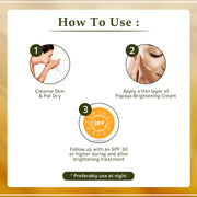 Organic Extract of Papaya Brightening Cream Tube - 50g / 1.76 Oz FleurDeLis - Mitchell Brands - Skin Lightening, Skin Brightening, Fade Dark Spots, Shea Butter, Hair Growth Products