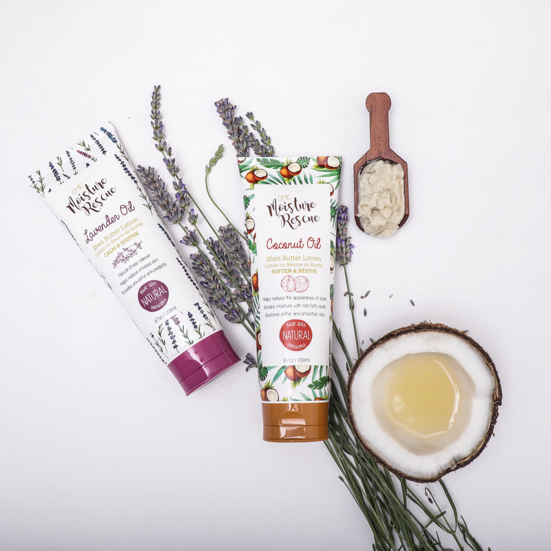 Moisture Rescue Shea Butter Lotion Tube  with Lavender Oil Mitchell Brands - Mitchell Brands - Skin Lightening, Skin Brightening, Fade Dark Spots, Shea Butter, Hair Growth Products