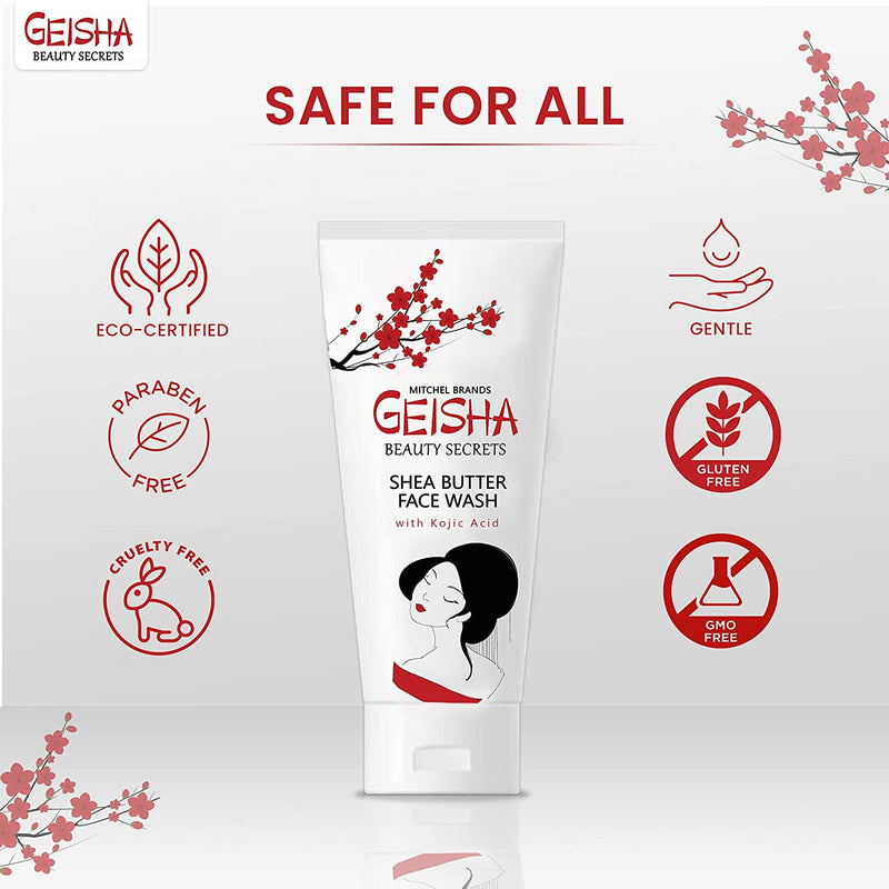Geisha Face Wash 60ml Mitchell Group USA, LLC - Mitchell Brands - Skin Lightening, Skin Brightening, Fade Dark Spots, Shea Butter, Hair Growth Products