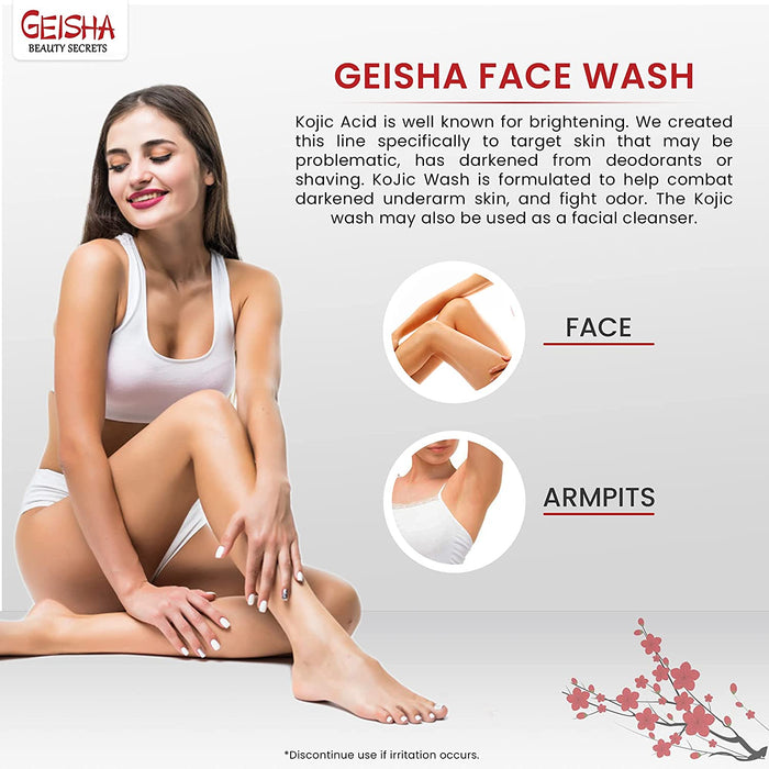 Geisha Face Wash 60ml Mitchell Group USA, LLC - Mitchell Brands - Skin Lightening, Skin Brightening, Fade Dark Spots, Shea Butter, Hair Growth Products