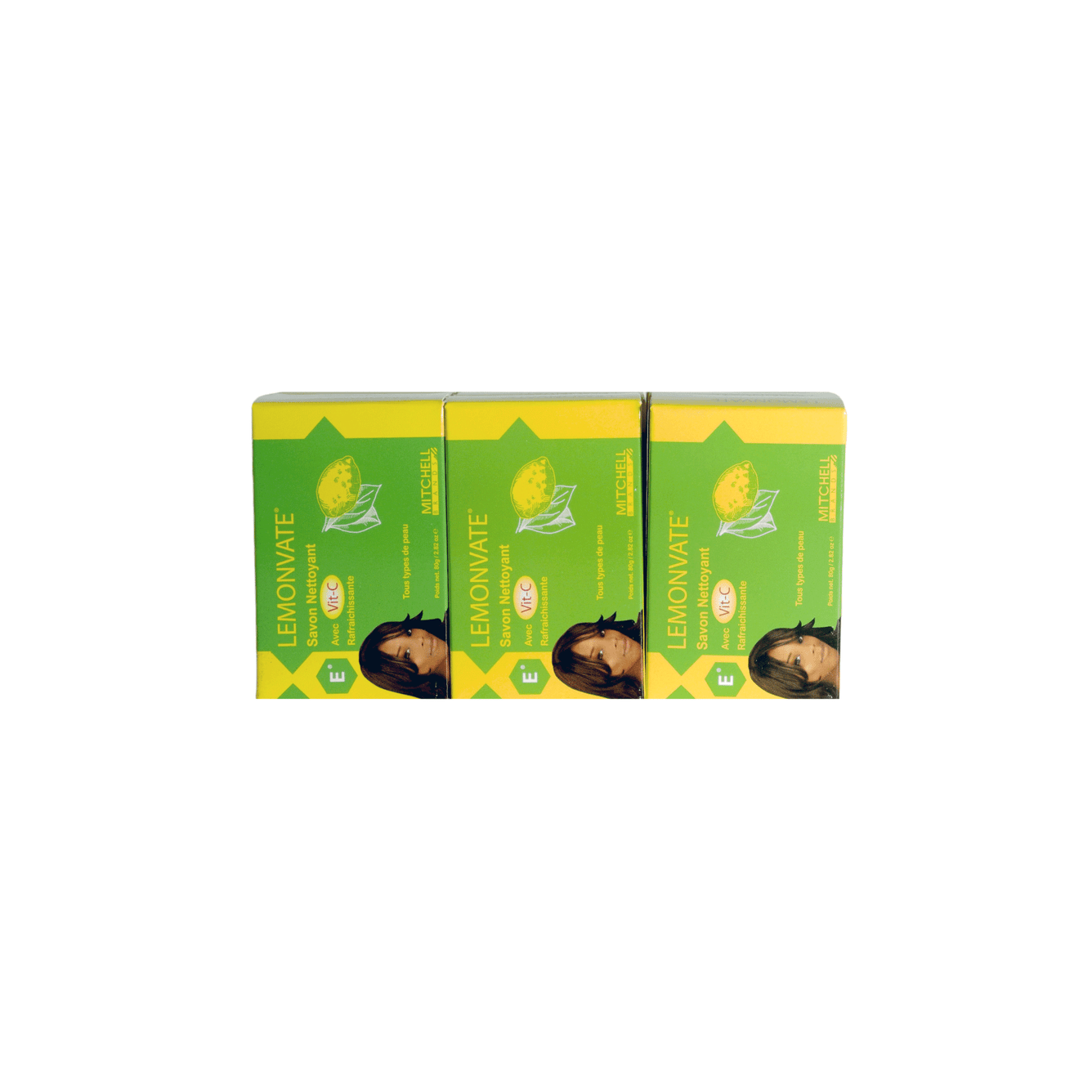 Lemonvate Soap 80gr 12 Pack Mitchell Brands - Mitchell Brands - Skin Lightening, Skin Brightening, Fade Dark Spots, Shea Butter, Hair Growth Products