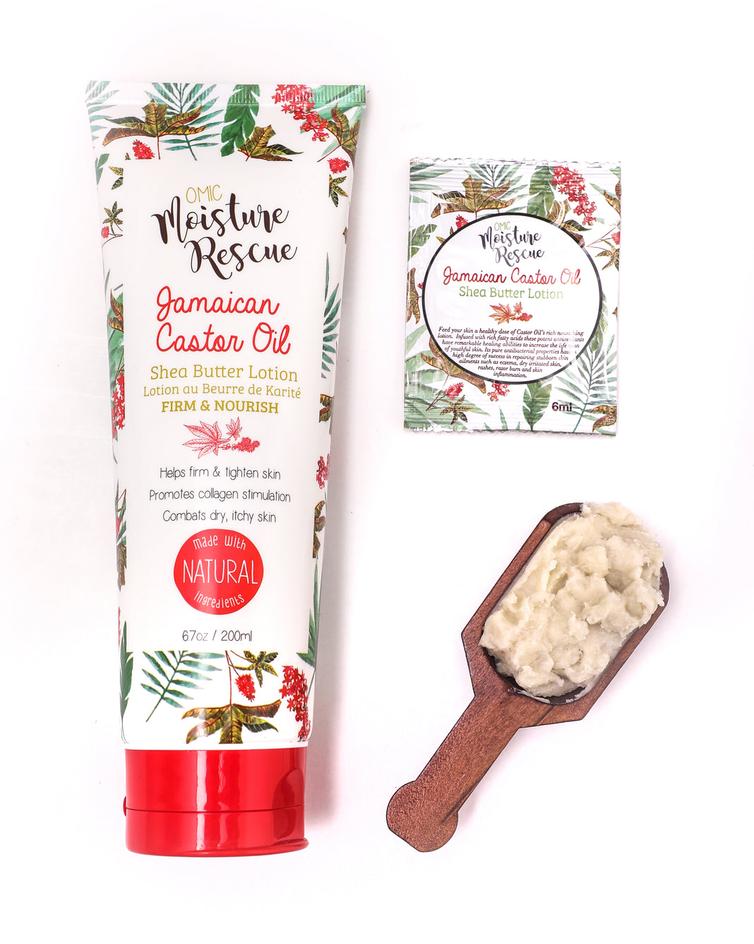 Moisture Rescue Shea Butter Lotion Tube  with Jamaican Castor Oil Mitchell Brands - Mitchell Brands - Skin Lightening, Skin Brightening, Fade Dark Spots, Shea Butter, Hair Growth Products