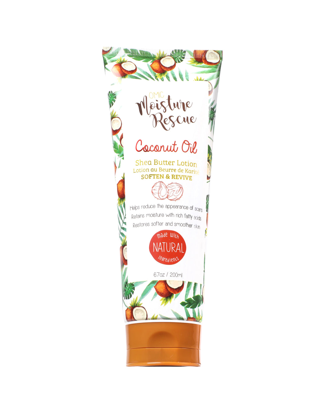Moisture Rescue Shea Butter Lotion Tube  with Coconut Oil Mitchell Brands - Mitchell Brands - Skin Lightening, Skin Brightening, Fade Dark Spots, Shea Butter, Hair Growth Products