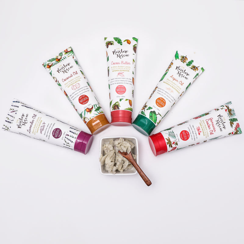 Moisture Rescue Shea Butter Lotion Tube  with Lavender Oil Mitchell Brands - Mitchell Brands - Skin Lightening, Skin Brightening, Fade Dark Spots, Shea Butter, Hair Growth Products