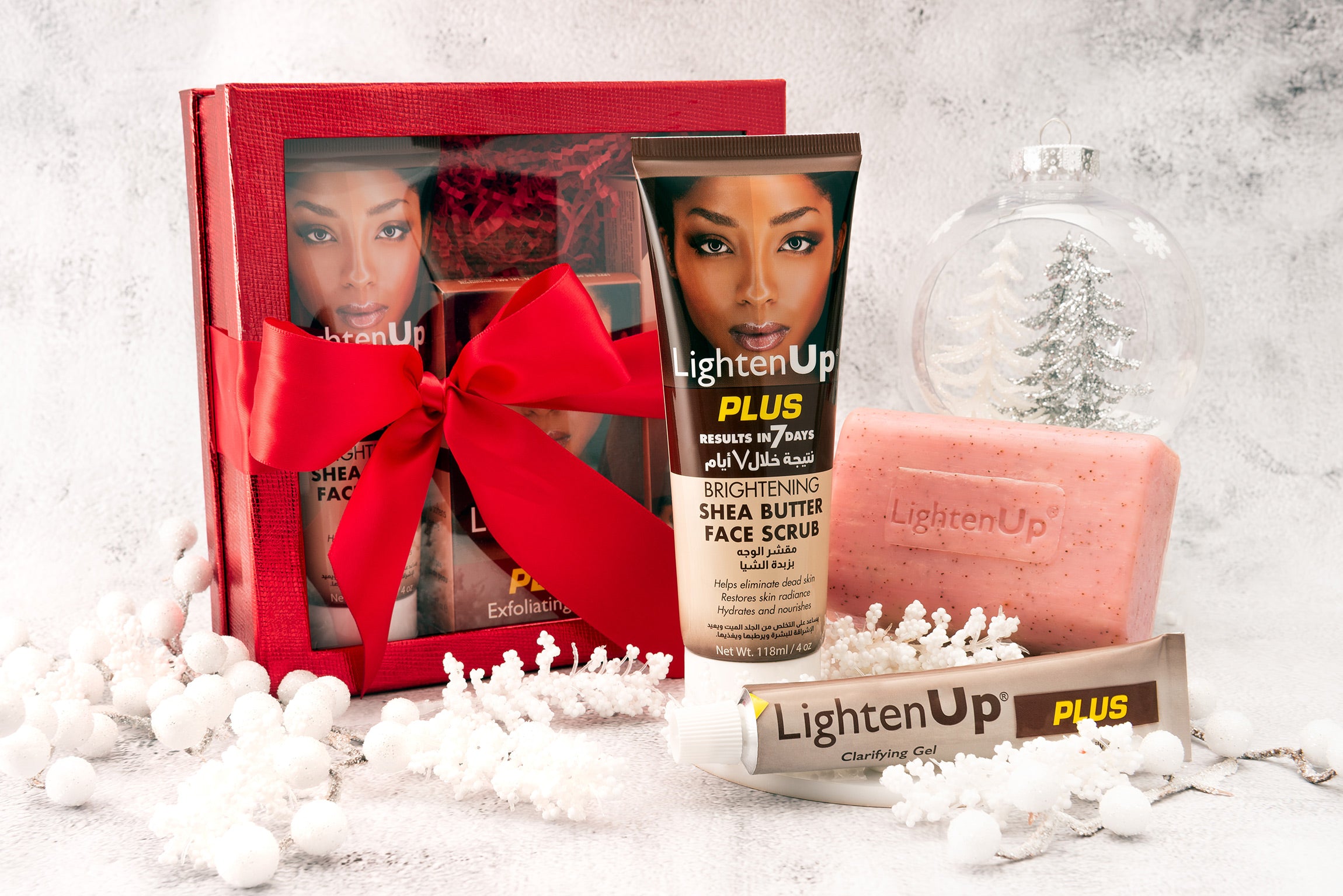 Holiday 2023 LightenUp plus Mitchell Brands - Mitchell Brands - Skin Lightening, Skin Brightening, Fade Dark Spots, Shea Butter, Hair Growth Products