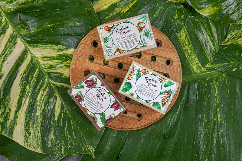 BOGO Moisture Rescue Shea Butter Soap with Jamaican Castor Oil Omic Moisture Rescue - Mitchell Brands - Skin Lightening, Skin Brightening, Fade Dark Spots, Shea Butter, Hair Growth Products