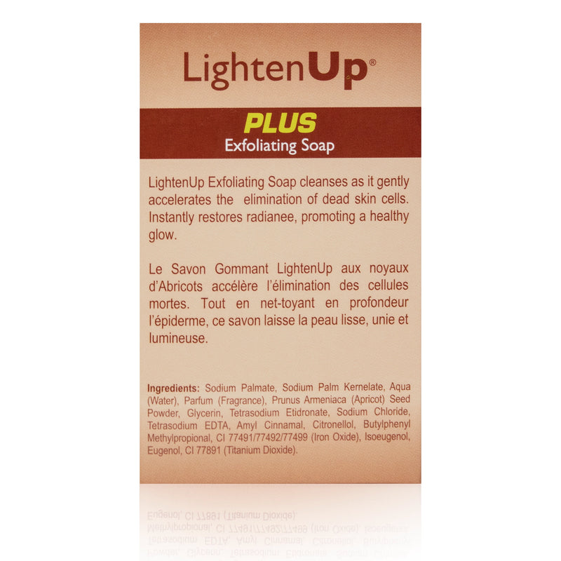 Omic LightenUp PLUS Exfoliating Soap - 200g LightenUp - Mitchell Brands - Skin Lightening, Skin Brightening, Fade Dark Spots, Shea Butter, Hair Growth Products