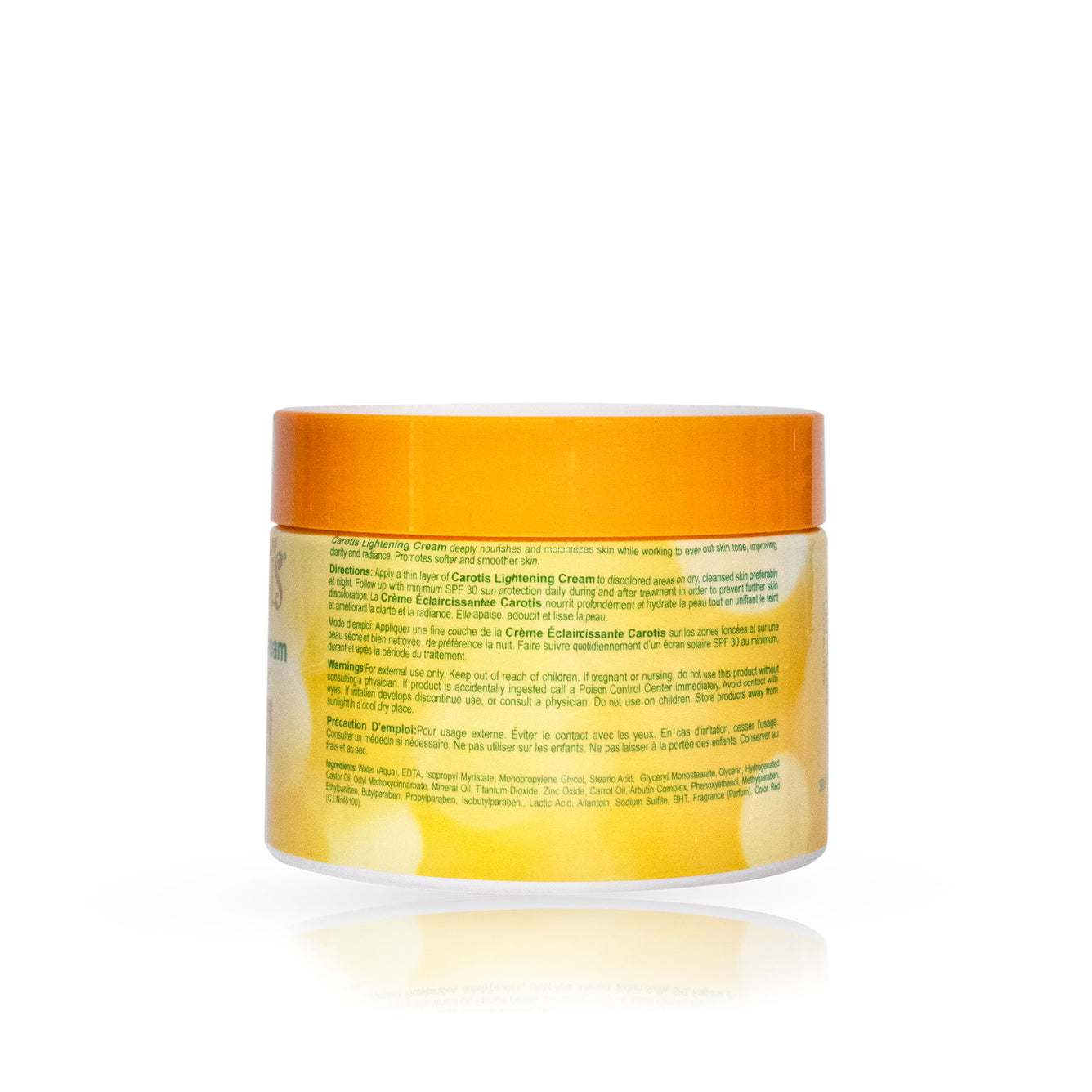 Carotis 7 Day Lightening Cream with Vitamin A (Jar) - 300ml / 10.14 fl oz Carotis - Mitchell Brands - Skin Lightening, Skin Brightening, Fade Dark Spots, Shea Butter, Hair Growth Products
