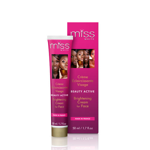 Fair & White Miss White Beauty Active Brightening Cream for Face Fair & White - Mitchell Brands - Skin Lightening, Skin Brightening, Fade Dark Spots, Shea Butter, Hair Growth Products