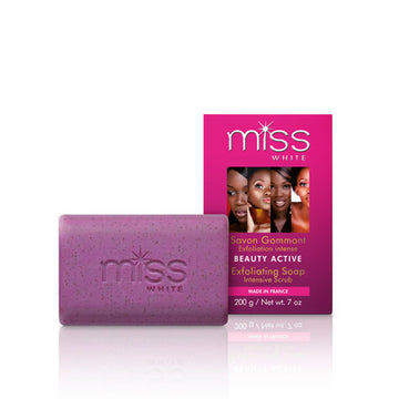 Fair & White Miss White Beauty Active Exfoliating Soap - Intensive Scrub Fair & White - Mitchell Brands - Skin Lightening, Skin Brightening, Fade Dark Spots, Shea Butter, Hair Growth Products
