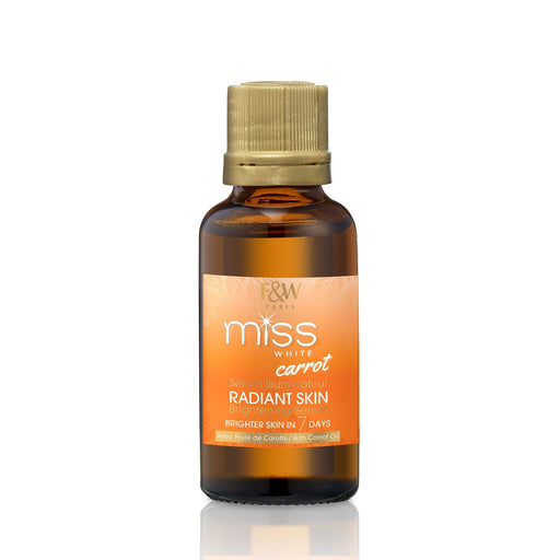 Fair and White Miss White Carrot Brightening Serum - 1 Fl oz / 30 ml Mitchell Brands - Mitchell Brands - Skin Lightening, Skin Brightening, Fade Dark Spots, Shea Butter, Hair Growth Products