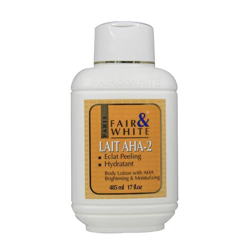 Fair & White Original AHA Body Lotion - 485ml / 17.6 fl oz Fair & White Original - Mitchell Brands - Skin Lightening, Skin Brightening, Fade Dark Spots, Shea Butter, Hair Growth Products