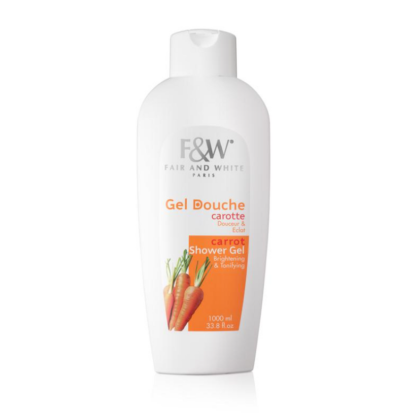Fair & White Carrot Shower Gel Pomegranate and Melon Extract