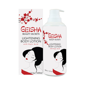 Geisha Beauty Secrets Brighteing Body Lotion with Kojic Acid 400ml Mitchell Brands - Mitchell Brands - Skin Lightening, Skin Brightening, Fade Dark Spots, Shea Butter, Hair Growth Products