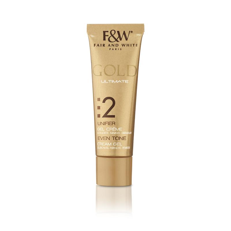 Fair and White 2: Gold Specialized Cream Gel 30ml Fair & White - Mitchell Brands - Skin Lightening, Skin Brightening, Fade Dark Spots, Shea Butter, Hair Growth Products
