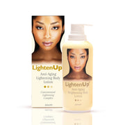 Omic LightenUp Anti-Aging Lightening Body Lotion - 400ml LightenUp - Mitchell Brands - Skin Lightening, Skin Brightening, Fade Dark Spots, Shea Butter, Hair Growth Products