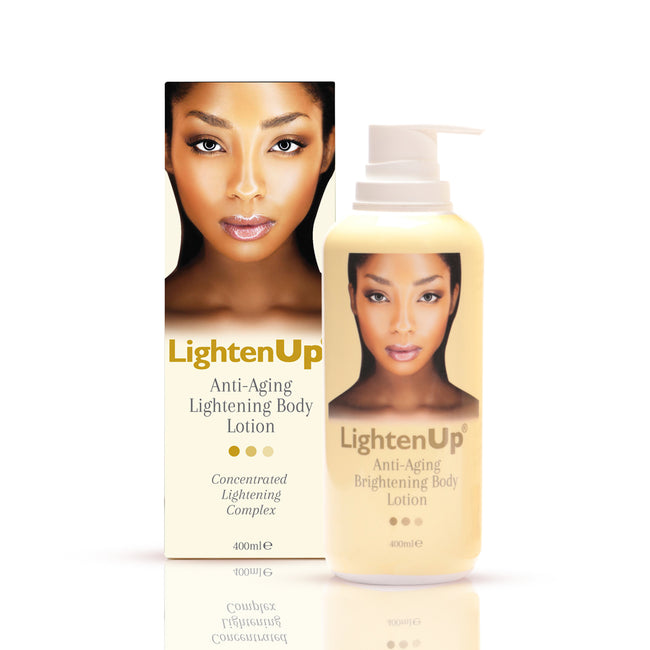 Omic LightenUp Anti-Aging Lightening Body Lotion - 400ml LightenUp - Mitchell Brands - Skin Lightening, Skin Brightening, Fade Dark Spots, Shea Butter, Hair Growth Products