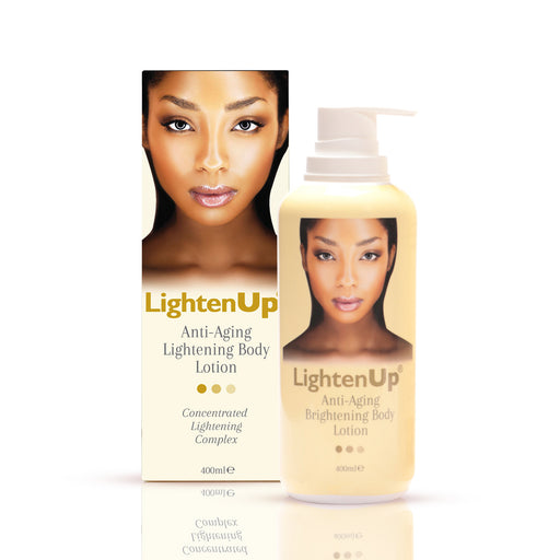 Omic LightenUp Anti-Aging Lightening Body Lotion - 400ml LightenUp - Mitchell Brands - Skin Lightening, Skin Brightening, Fade Dark Spots, Shea Butter, Hair Growth Products