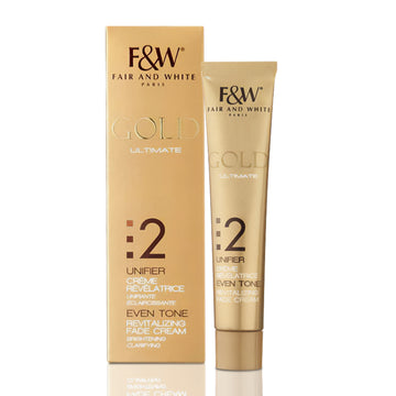 Fair & White Gold Revitalizing Step 2 Fade Cream -Unifier - 50ml / 1.7 oz Fair & White - Mitchell Brands - Skin Lightening, Skin Brightening, Fade Dark Spots, Shea Butter, Hair Growth Products