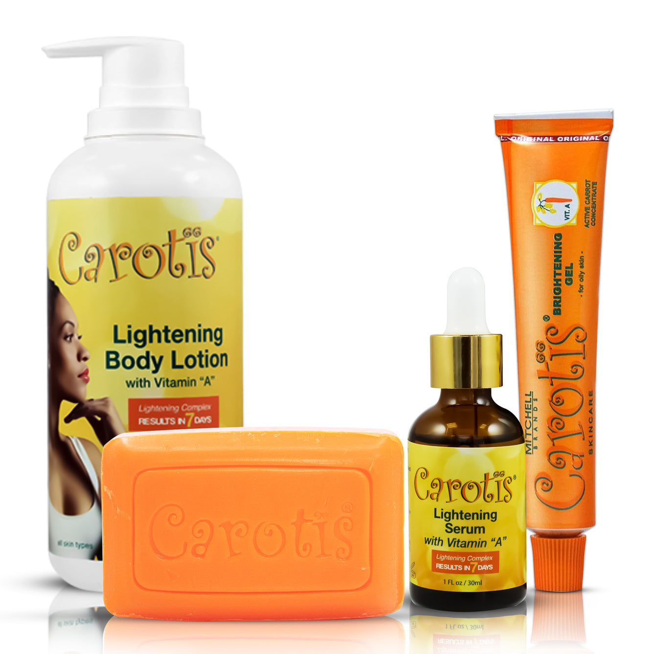 Carotis Bundle Mitchell Brands - Mitchell Brands - Skin Lightening, Skin Brightening, Fade Dark Spots, Shea Butter, Hair Growth Products