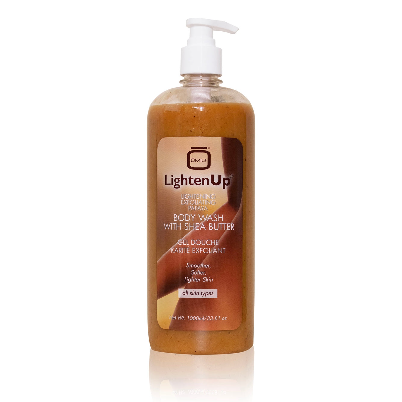 LightenUp Lightening Exfoliating Papaya  Body Wash with Shea Butter 1000ml Mitchell Brands - Mitchell Brands - Skin Lightening, Skin Brightening, Fade Dark Spots, Shea Butter, Hair Growth Products