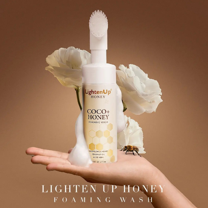 LightenUp Honey Foaming Wash 150ml Mitchell Brands - Mitchell Brands - Skin Lightening, Skin Brightening, Fade Dark Spots, Shea Butter, Hair Growth Products