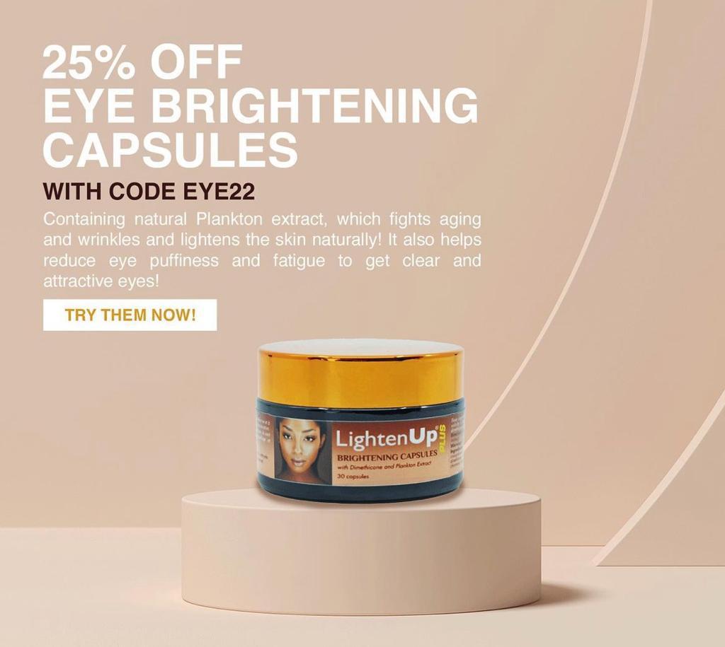 LightenUp Capsules with Plankton Extract -COUPON CODE: EYE22 for 25% Off Mitchell Brands - Mitchell Brands - Skin Lightening, Skin Brightening, Fade Dark Spots, Shea Butter, Hair Growth Products