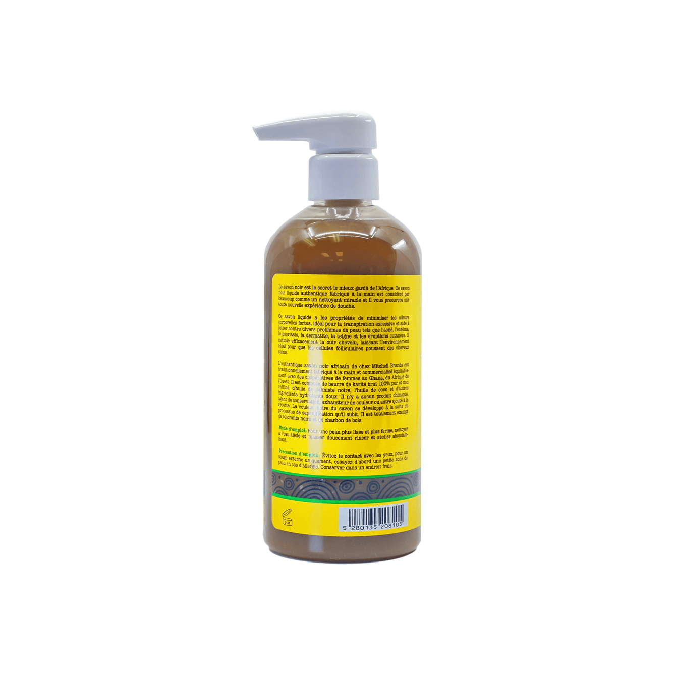African Liquid Black Soap with Coconut 500 ml (New) Mitchell Brands - Mitchell Brands - Skin Lightening, Skin Brightening, Fade Dark Spots, Shea Butter, Hair Growth Products