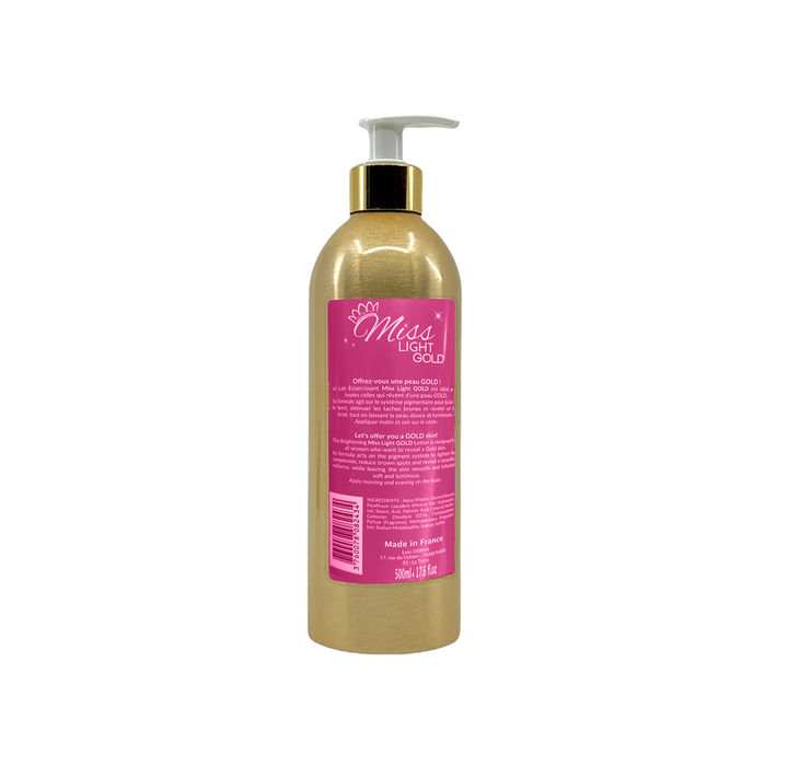 F&W Miss Light Gold 7 DAY Brightening Lotion 500ml Mitchell Brands - Mitchell Brands - Skin Lightening, Skin Brightening, Fade Dark Spots, Shea Butter, Hair Growth Products