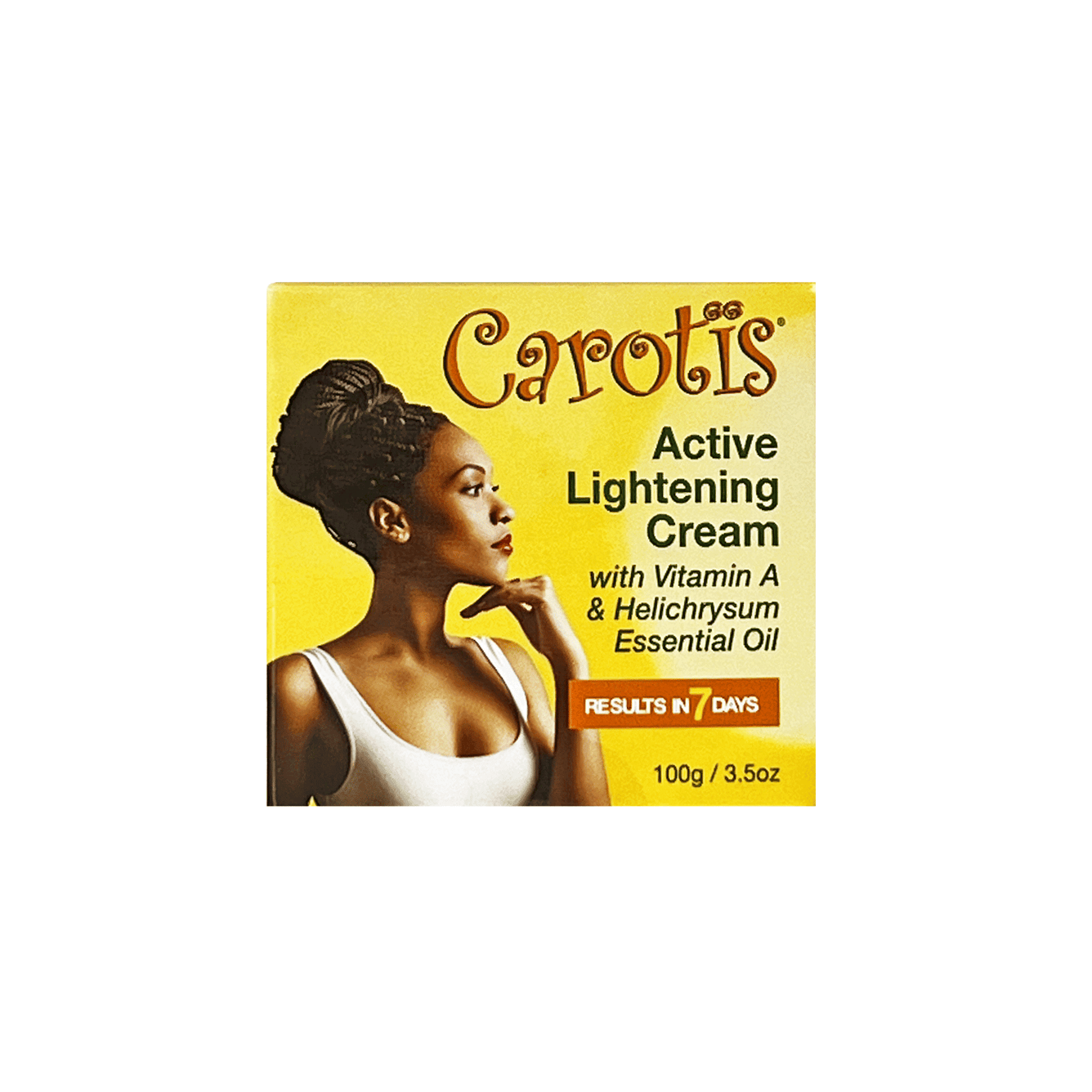 Carotis 100ml Active Lightening cream - 4.4 Fl oz / 100ml - with Vitamin A and Carrot Oil Mitchell Brands - Mitchell Brands - Skin Lightening, Skin Brightening, Fade Dark Spots, Shea Butter, Hair Growth Products