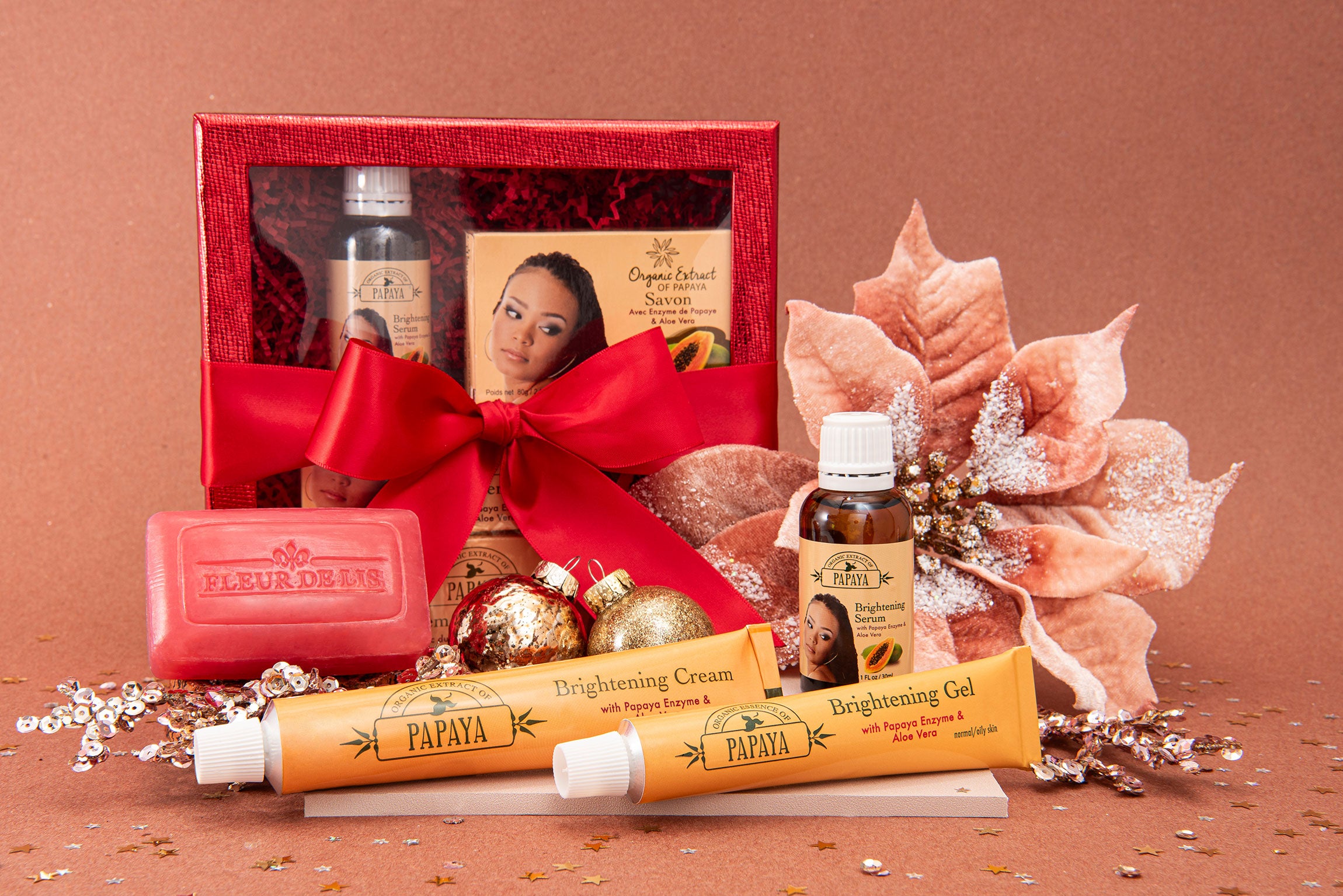 Holiday 2023 Papaya Mitchell Brands - Mitchell Brands - Skin Lightening, Skin Brightening, Fade Dark Spots, Shea Butter, Hair Growth Products