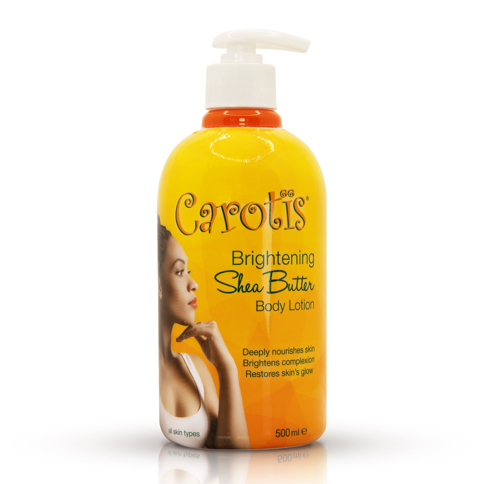 Carotis Brightening Shea Butter Body Lotion with Vitamin A - 500ml / 17.6 fl oz Mitchell Brands - Mitchell Brands - Skin Lightening, Skin Brightening, Fade Dark Spots, Shea Butter, Hair Growth Products