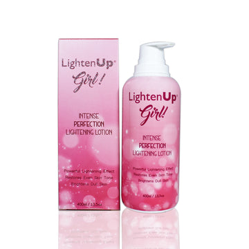 Omic LightenUp Girl! Intense Perfection Lightening Lotion - 400ml / 13.5 Oz Mitchell Brands - Mitchell Brands - Skin Lightening, Skin Brightening, Fade Dark Spots, Shea Butter, Hair Growth Products