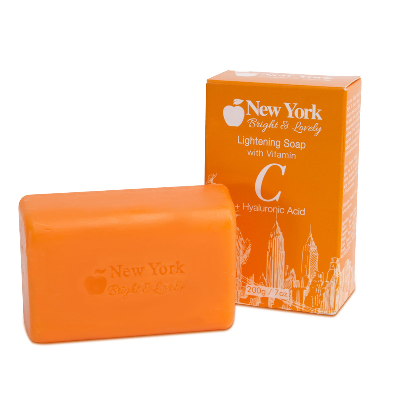 New York Bright & Lovely Lightening Soap with Vitamin C and Hyaluronic Acid - 200g / 7 Oz Mitchell Brands - Mitchell Brands - Skin Lightening, Skin Brightening, Fade Dark Spots, Shea Butter, Hair Growth Products