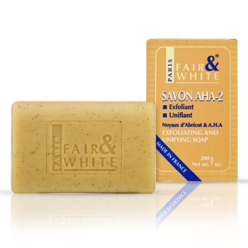 Fair & White Original AHA Exfoliating Soap - 200g / 7 oz Fair & White Original - Mitchell Brands - Skin Lightening, Skin Brightening, Fade Dark Spots, Shea Butter, Hair Growth Products