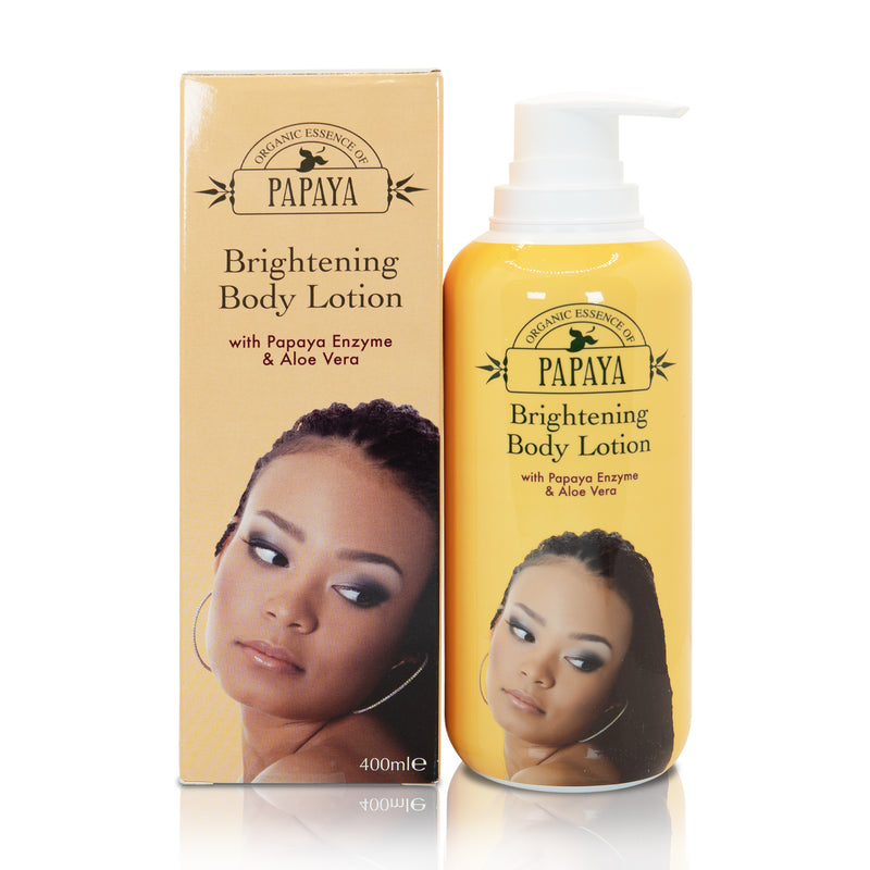 Organic Extract of Papaya Brightening Body Lotion - 400ml mitchellbrands - Mitchell Brands - Skin Lightening, Skin Brightening, Fade Dark Spots, Shea Butter, Hair Growth Products